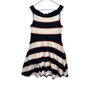 Tommy Hilfiger Nautical Stripe Fit & Flare Dress | Size L